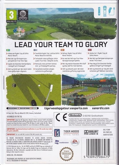 Tiger Woods PGA Tour 11 - Wii (B Grade) (Genbrug)